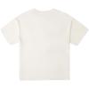 Converse T Shirts Women's Ecru Crew Neck Moderate Other 10027031-A01