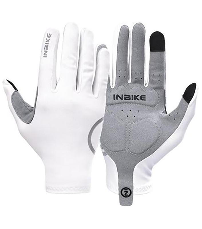 INBIKE Touch Screen Cycling Gloves Full Finger Thickened Palm Pad MTB Bike Gloves Spring Summer Bicycle Gloves Man