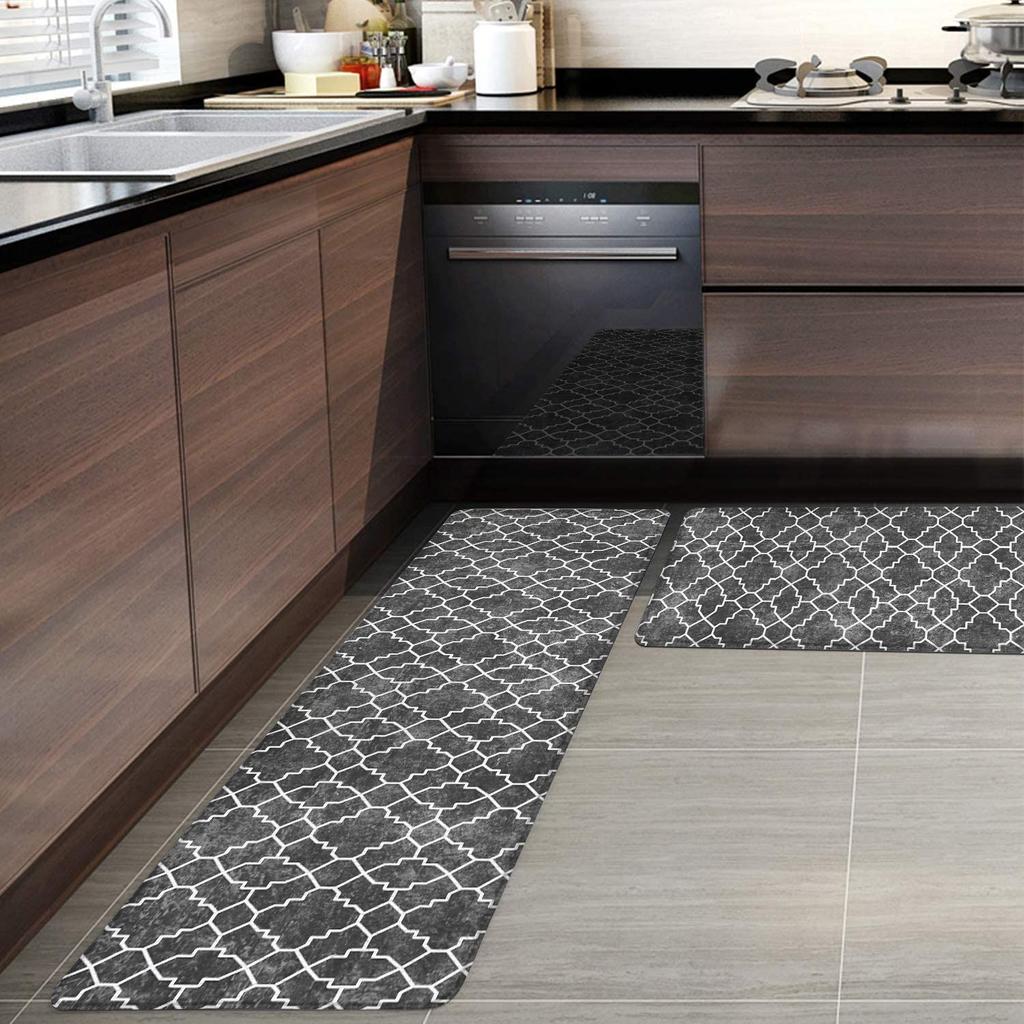 Κουζινάκια Δαπέδου από PVC, Αντιολισθητικά, Αδιάβροχα, Σκουπιζόμενα, Χωρίς Πλύσιμο, Οικιακή Είσοδος, Κουζινάκια Δαπέδου Ανθεκτικά στους Λεκέδες