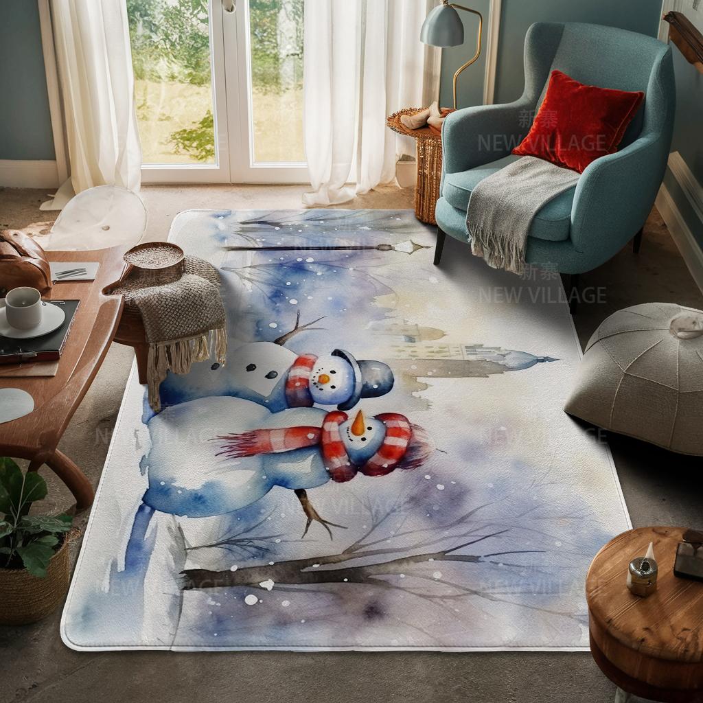 Koberec ke vchodu do domu Rohožka ke dveřím do domu Obývací pokoj Vana Koupelna Protiskluzové koberce s absorpcí vody vana Veselé Vánoce zima