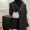 Stylish Casual Spring Knit Small Crossbody Bag With Elegant Chain Strap For Women