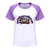 5633 Children Girls Lily Lovebraids Raglan Sleeves Cute Round Neck T-Shirt