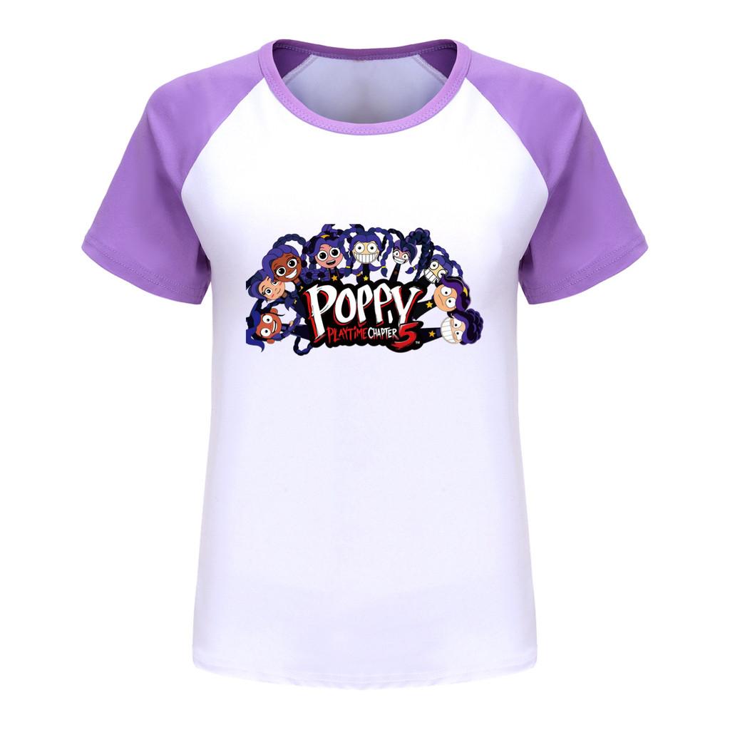 5633 Children Girls Lily Lovebraids Raglan Sleeves Cute Round Neck T-Shirt