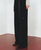 Aente Warm Terry Banding Pants - Black