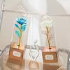 Golden Foil Rose Exquisite PVC Box Set Eternal Rose Flower Valentine's Day Surprise Gift Mother's Day Women's Day Gifts