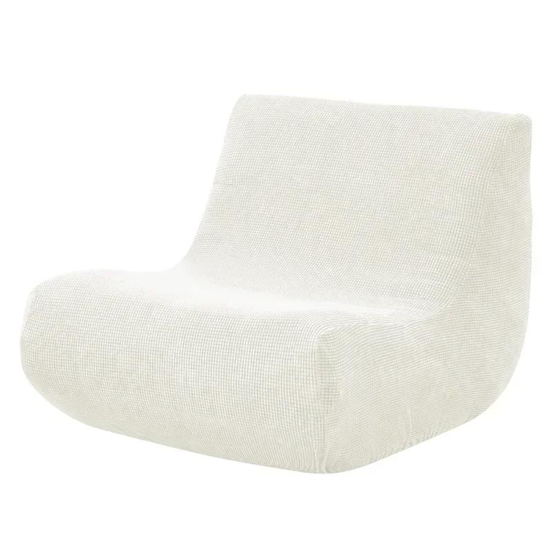 Stretch Polar Fleece Armless Sofa Cover Living Room Solid Lounge Couch Cover All-inclusive Copri Divano Fundas Para Sillones