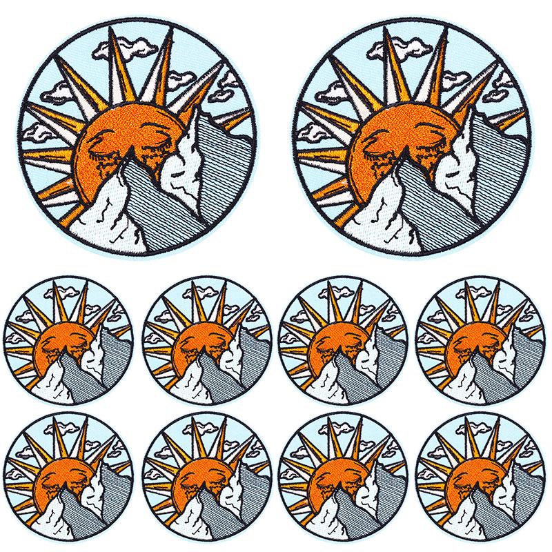 5 szt./Partie Księżyc Motyl Taśma Kwiat Haftowana Naszywka Kreskówkowe Naszywki Na Ubrania DIY Naszywki Do Naprasowywania Na Ubrania Naklejki Do Naszywania