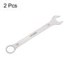 uxcell Combination Ratchet Thin Spanner Wrench Mirror Open Auto Car Furniture Assembly Spanner, Wrench, Set, 30mm, 2-Piece, CR-V Steel, Finish,