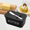 Butter Container Box With Knife Simple Restaurant Sealed Storage Box Cheese Box With Knife Butter Slicer Butter Dish Tableware