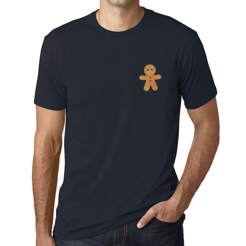 Ultrabasic Homme T-shirt Graphique Petit Biscuit Imprime Lettres Noel Cadeau