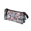 Pencil Case - KARACTERMANIA - Disney Classic Minnie - 3 Compartments - Grey - Durable