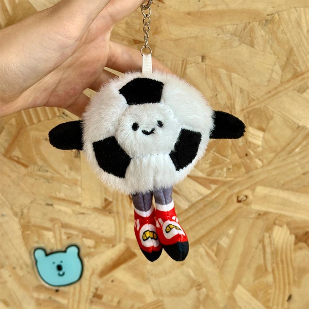 Pelúcias Fofas de Bilhar de Rugby Futebol com Pés Pingente Tipo Bola Expressão de Rosto Sorridente Chaveiro Criativo Presentes de Aniversário