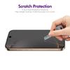 For iPhone 16 Pro Anti-Spy Film ENKAY HAT PRINCE Silk Printing Tempered Glass Screen Protector with Installation Tool