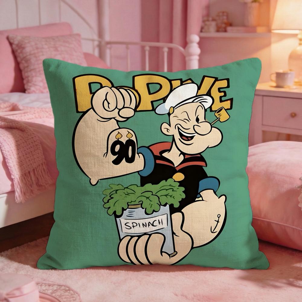 

PPopeye The Sailor Anime Cushion Cover Premium Comfort Reversible Pillow Cove Two In One Design For Any Room Car Interior 30X30cm