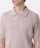 Musinsa Standard Cable Knitted Polo Shirt [Desert Pink]