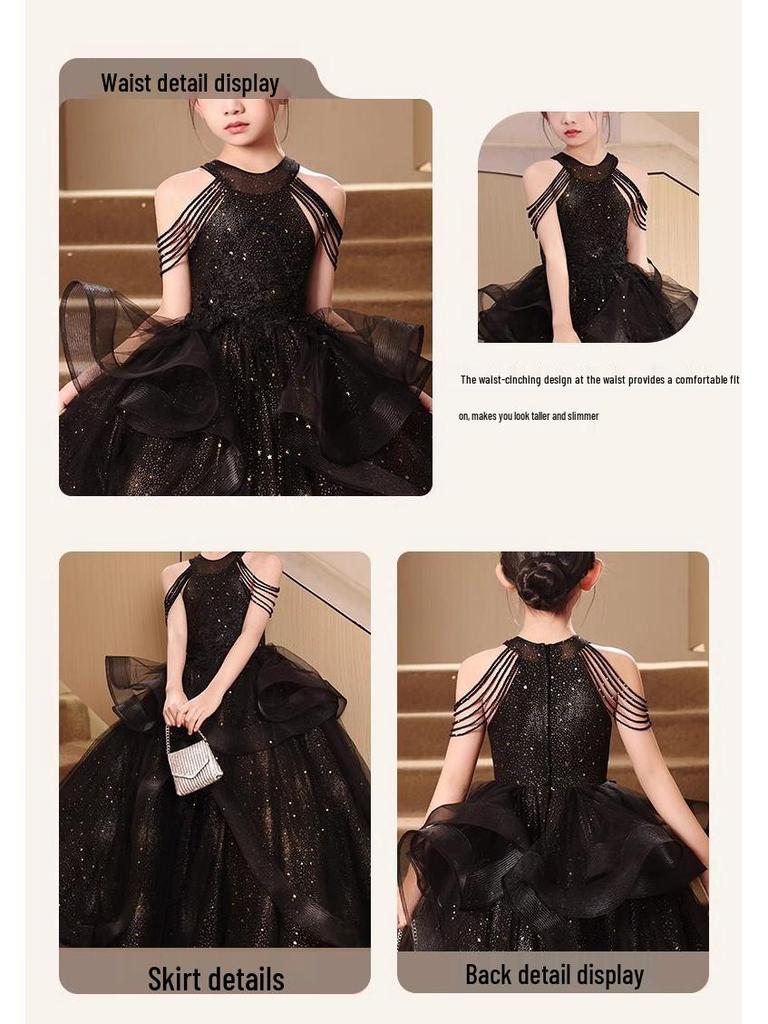 Girls' Princess Dress: Elegant Flower Girl and Birthday Gown for Special Occasions