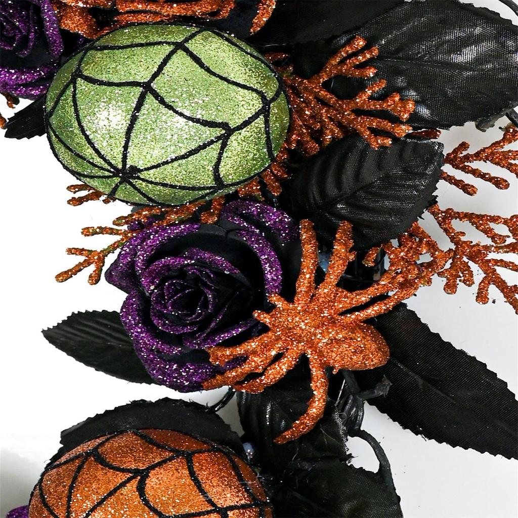 Halloween Wreath Halloween Decorations Pendant Home Decoration Door Decoration Specter Festival Cranium Door Hanging Cross-border New