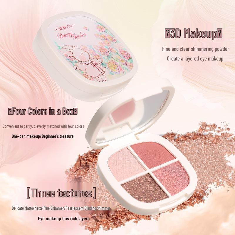 WODWOD Velvet Soft Eyeshadow Palette: Matte, Shimmer, Glitter, Long-Lasting, No-Fall Formula.