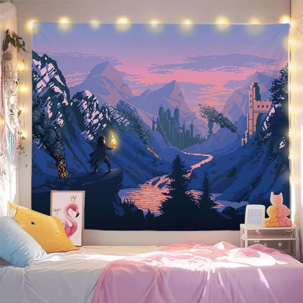 Beautiful Scenery Wallpaper for Rent, Wall Covering for Living Room, Decoration Painting for Room, Background Cloth for Bedroom, Hanging Carpet, Wall