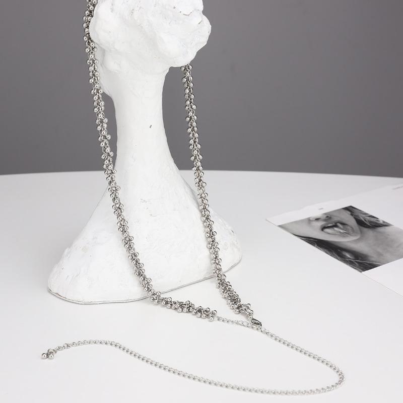 Casual Vintage Women Waist Chain Silver Adjustable Pants Chain Versatile Tassel Waist Chain Women Decorative Body Jewelry
