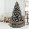 Functional Wicker Christmas Tree Skirt Festival Christmas Tree Stand Skirt Durable Tree Cover for Seasonal Decorations