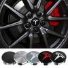 4 Stück 56mm Für Model S X Y Model 3 Original-Radkappen Auto-Radnabenabdeckung Dekorationsaufkleber ABS Auto-Radkappen Ersatz