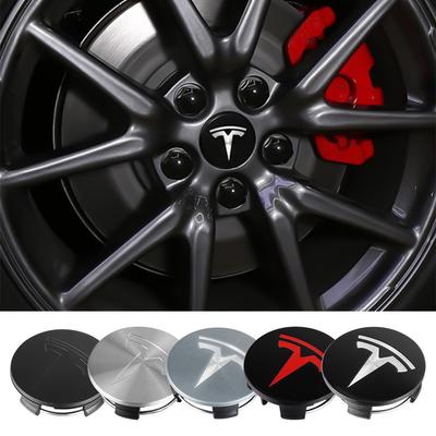 4Pcs 56mm For Model S X Y Model 3 Original Hubcaps Car Wheel Center Cover Decoration Sticker ABS Auto Hub Caps Replacement