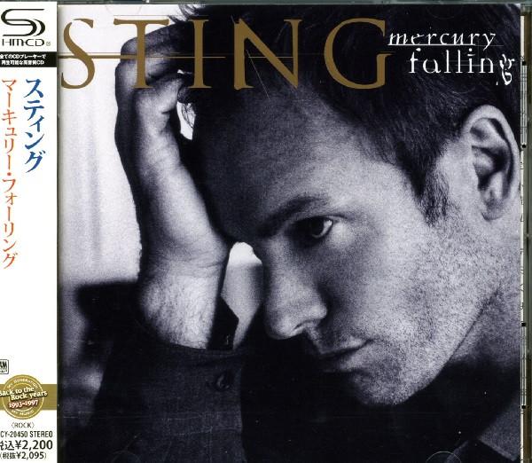 CD STING  Mercury Falling SHMCD UICY20450 AM 2013 Japan Obi Rock