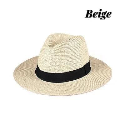 New Men's and Women's Bob Ricard Bucket Sun Hat Ribbon Straw Hat Summer Panama Outdoor Party Picnic Sunshade Basin Cap Sale