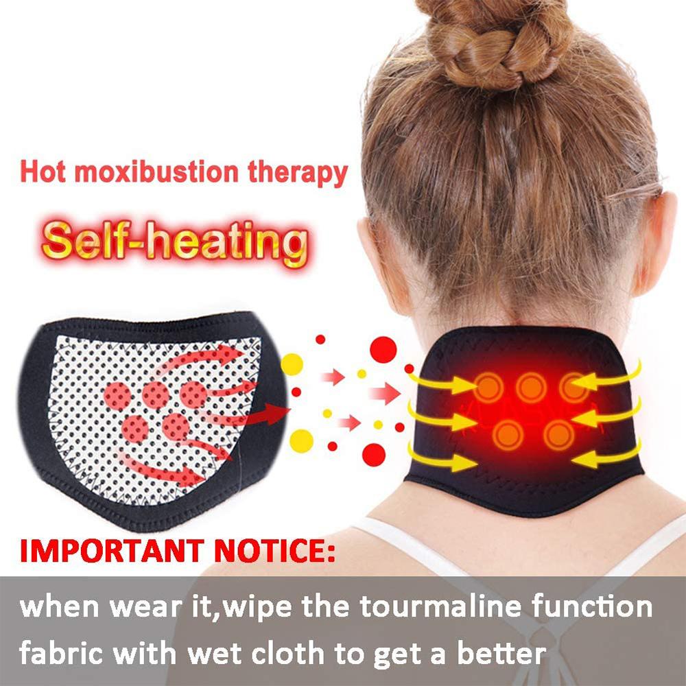 Tcare Neck Belt Tourmaline Self Heating Magnetic Therapy Pain Relief Cervical Vertebra Protect Health Care Neck Wrap