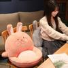 Soft Cartoon Animal Plush Pillow Seat Chair Cushion Stuffed Plush Bunny Doll Toy Sofa Floor Mat Home Decor Creative Gifts