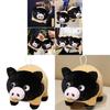 Plush Pig Stuffed Toy With Black Hanging Loop For Bedroom Decor And Giftgiving