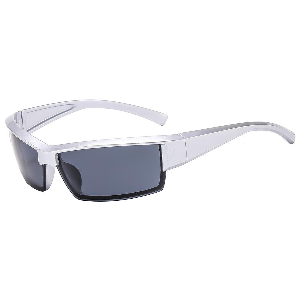 

JYL TS Jelly Color Square Sunglasses Punk Style Futuristic For Daily Wear 68194 A-144 каслтон зеленый