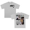 Rapper Milo J Tour 2026 Album T Shirts Mens High Quality Fashion Short Sleeve Tshirt Unisex Oversized Cotton Tshirt Streetwear