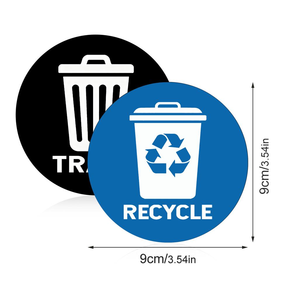 CT706 Magnetic Waste Sorting Sticker - Reusable Environmental Label