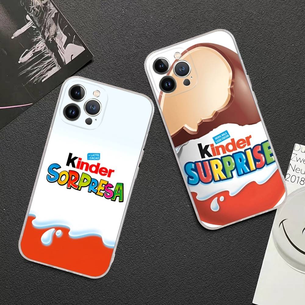 Trolly Egg KINDER JOY Surprise Phone Case For IPhone 17 16 15 14 13 12 11 Pro XS Max Plus Soft Silicone Cover