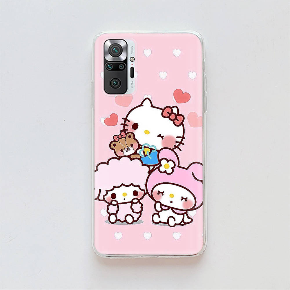 Transparent Case for Samsung A04 A14 A23 A34 A54 M23 M33 M52 M53 Realme Narzo 50 50I 50a Prime C35 C55 C30S 10 9 Pro H-32 Sanrio Characters