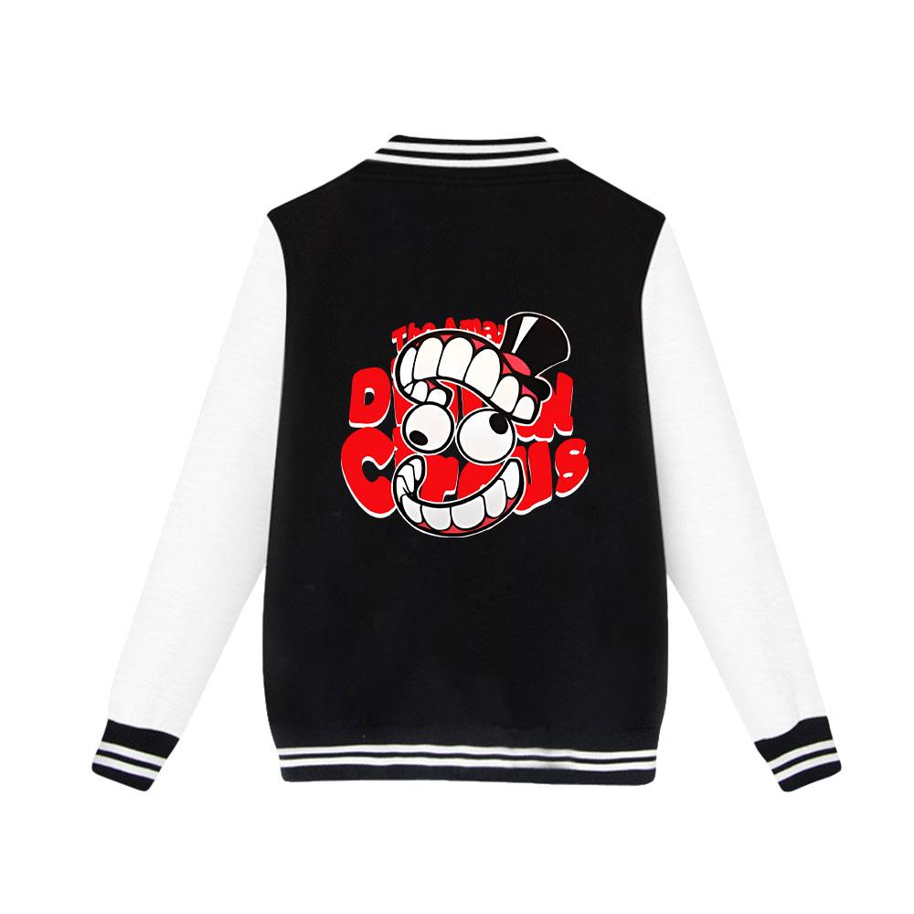 Nya Dam Herrjackor Bomberjacka The Amazing Digital Circus Anime Basebolljacka Oversize Hip Hop Ytterkläder för College Par Kläder Anpassad