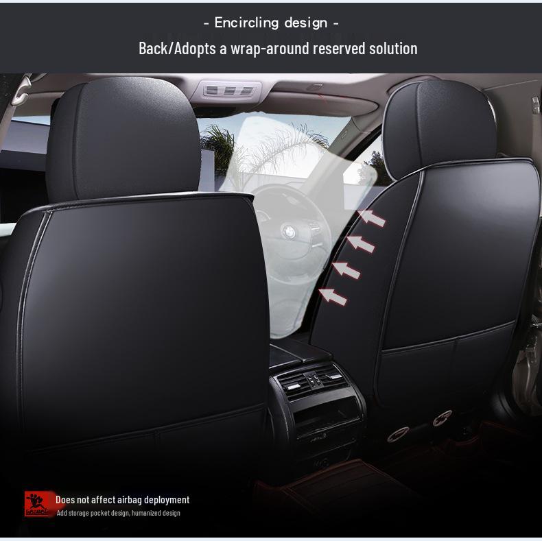 Universal Leather Car Seat Covers – Full Coverage, All-Season Cushions