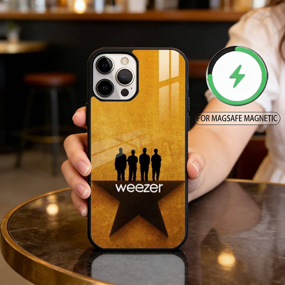 

COOL W-Weezer Magnetic For Magsafe Wireless Charging Phone Case For iPhone17,16,15,14,13,12,11 Plus,Pro Max iPhone13
