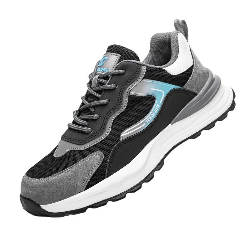 Men's Lightweight Summer Work Shoes: Anti-Smash, Anti-Puncture, Wear-Resistant, Slip-Resistant, Breathable, Anti-Odor, and Insulated