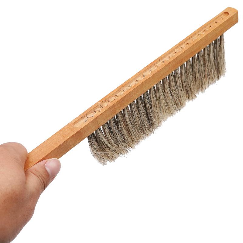 Beehive Cleaning Brush Wooden Handle Soft Brush Three Rows Bristle Bee Sweep Beekeeping Tools Bristles Farm Beekeeper Equipments