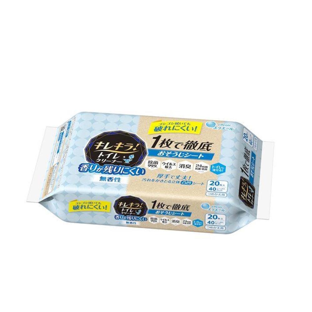 

Daio Paper Elleair Sparkly Clean Очиститель для унитаза Запасной блок Без отдушки 20 листов