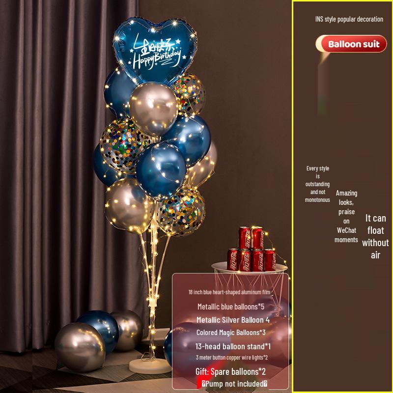 Świecący Stojak Podłogowy na Balony do Dekoracji Urodzinowej Dziecka