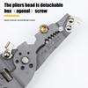 1Pcs Foldable Wire Stripper Multi-Function Pulley Tool For Crimping Splitting Winding Ideal For Electricians