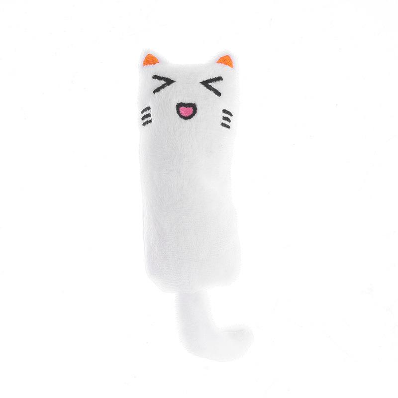 Giocattolo per Gatti a Forma di Pollice con Erba Gatta, Espressione Divertente e Carina, Morbido Peluche di Carta Cartoon, Suono Morso Resistente