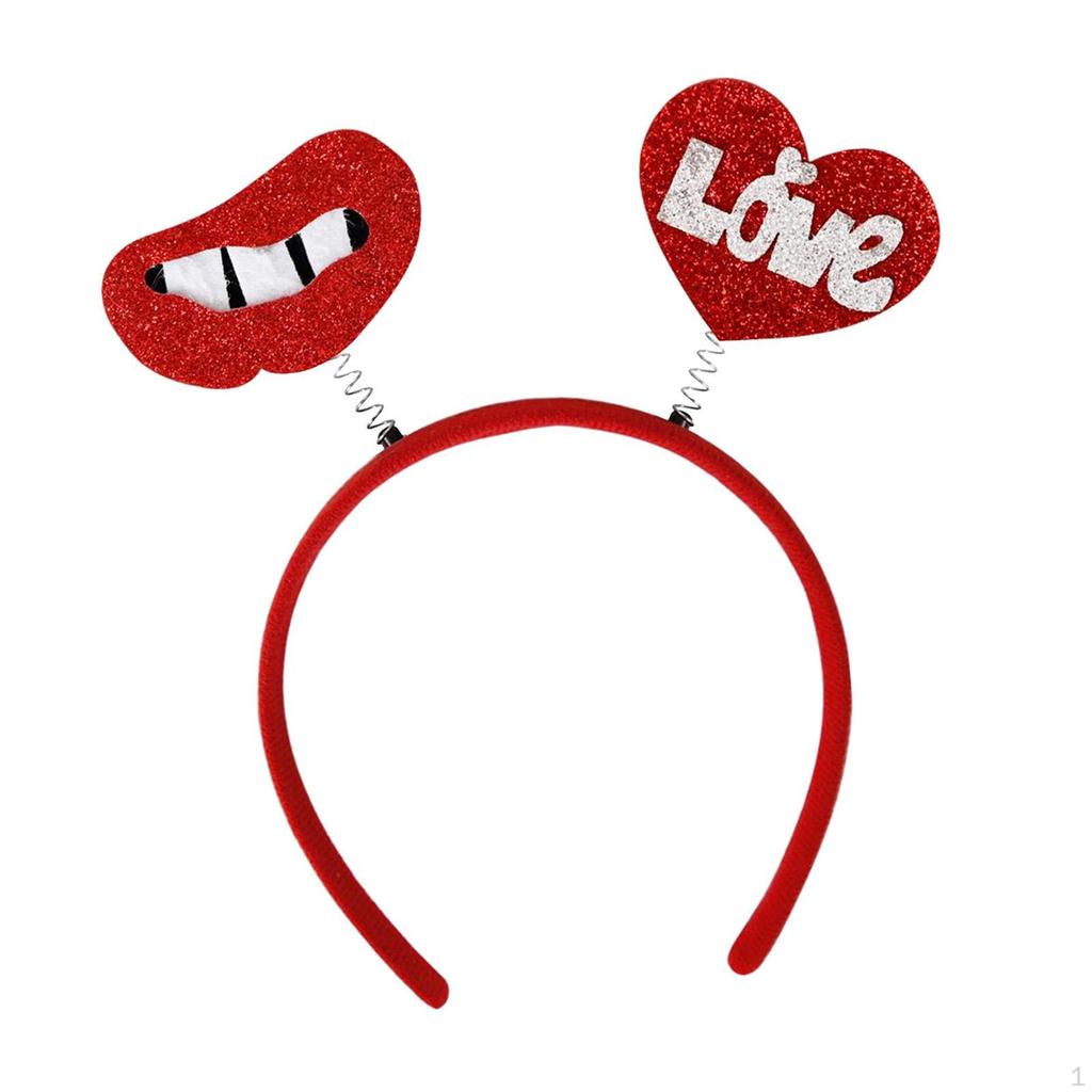 Cute Valentines Day Headband Decor Fancy Dress Hairbands Headpiece Hair Hoop Accessories for