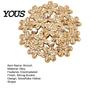 Secure Clasp Brooch Flower Embellished Pin with Rhinestones, Floral Shape Badge Long-lasting Strong Buckle, Lapel for Coats Shirts Bags Metal