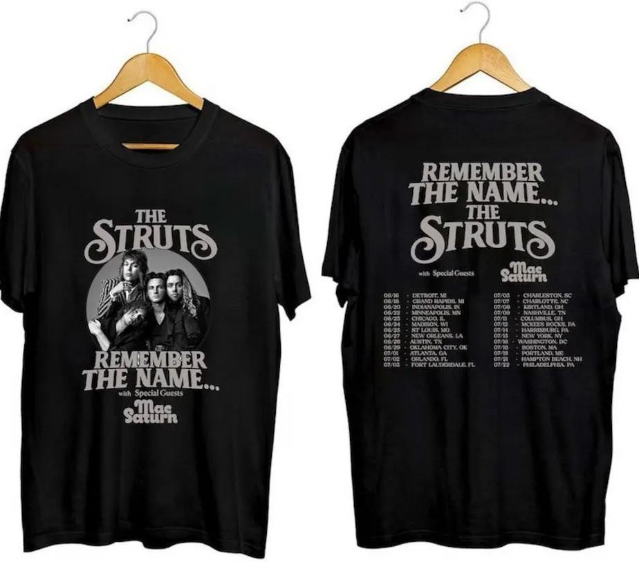 The Struts Remember The Name 2026 Tour Shirt The Struts Fan Shirt S