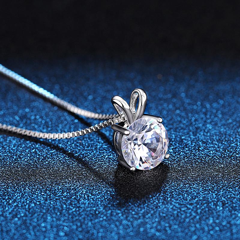 Xiaomi Huitan Niedliche Halskette für Damen mit AAA Zirkonia-Stein Einfacher Stilvoller Damenschmuck Tägliches Tragen Party Schmuck Geschenke